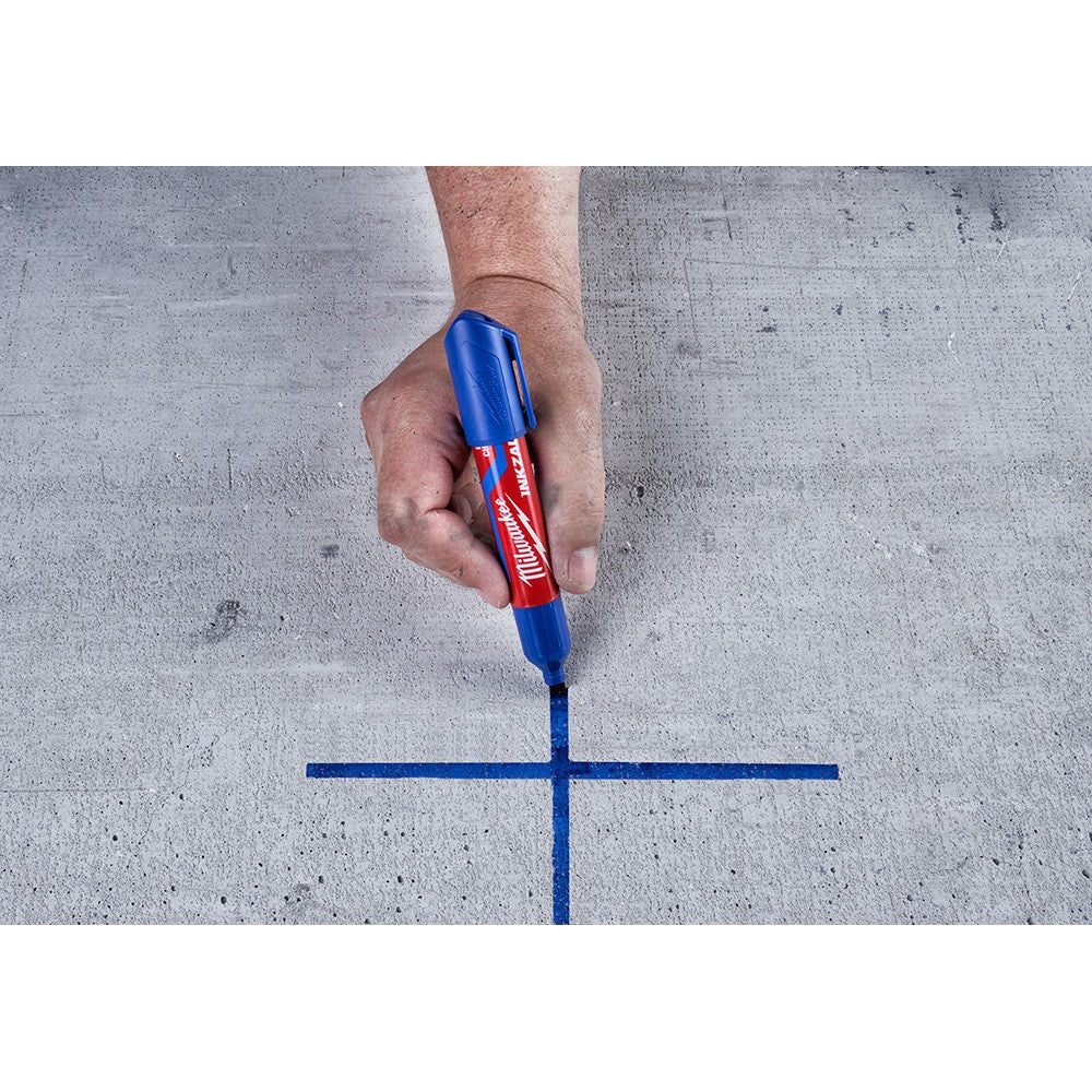 Milwaukee 48-22-3257 INKZALL Large Chisel Tip Blue Marker