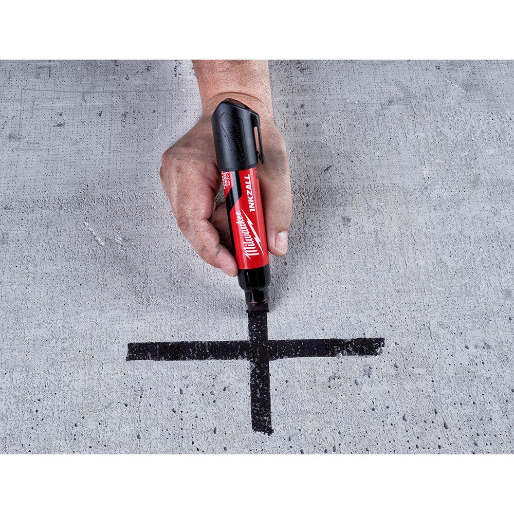 Milwaukee 48-22-3260 INKZALL Extra Large Chisel Tip Black Marker