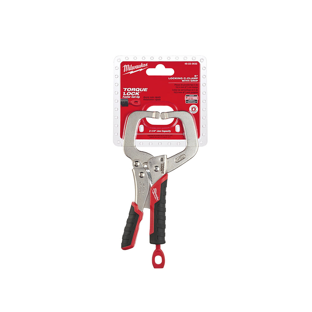 Milwaukee 48-22-3632 6 Locking C-Clamp with Grip
