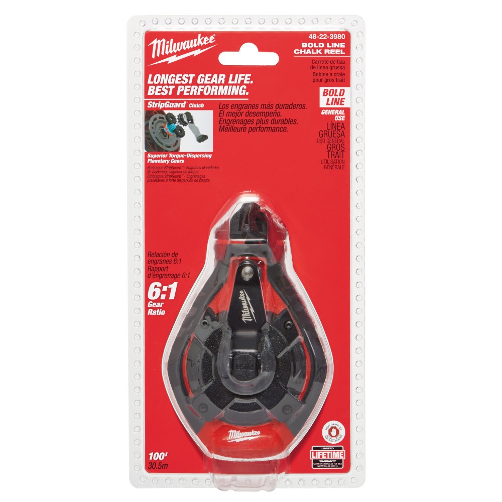 Milwaukee 48-22-3980 100 Bold Line Chalk N Reel, Bare