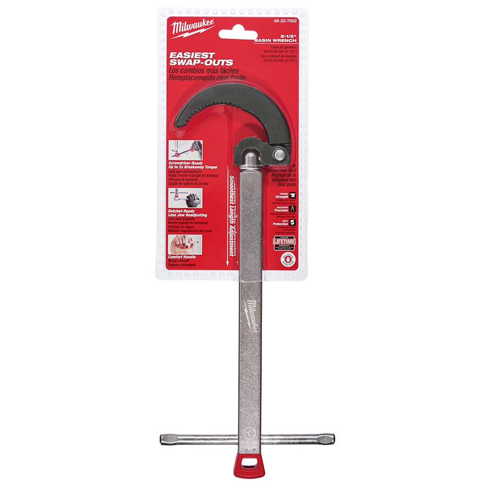 Milwaukee 48-22-7002 Basin Wrench - 2.5 Capacity