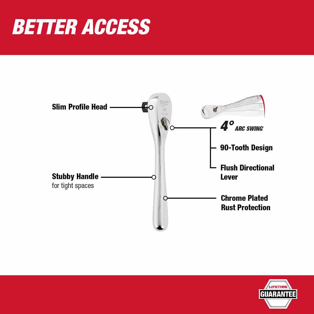 Milwaukee 48-22-9036 3/8 Drive 5 Ratchet