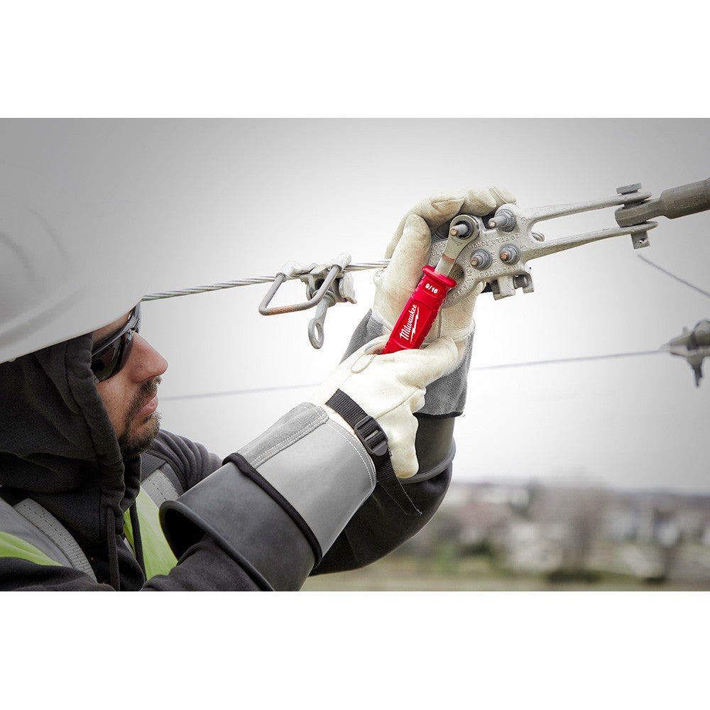 Milwaukee 48-22-9211 Lineman’s 2-in-1 Insulated Ratcheting Box Wrench