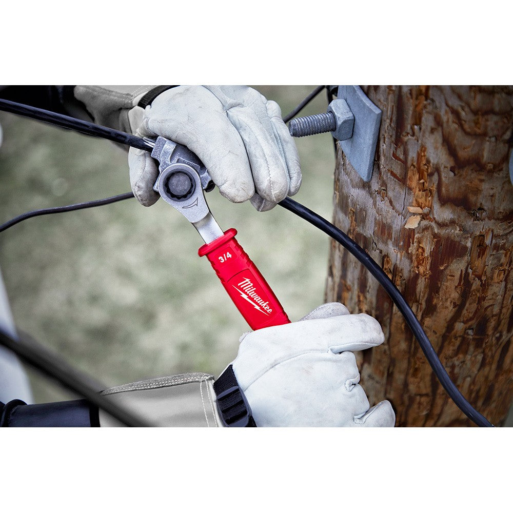 Milwaukee 48-22-9211 Lineman’s 2-in-1 Insulated Ratcheting Box Wrench