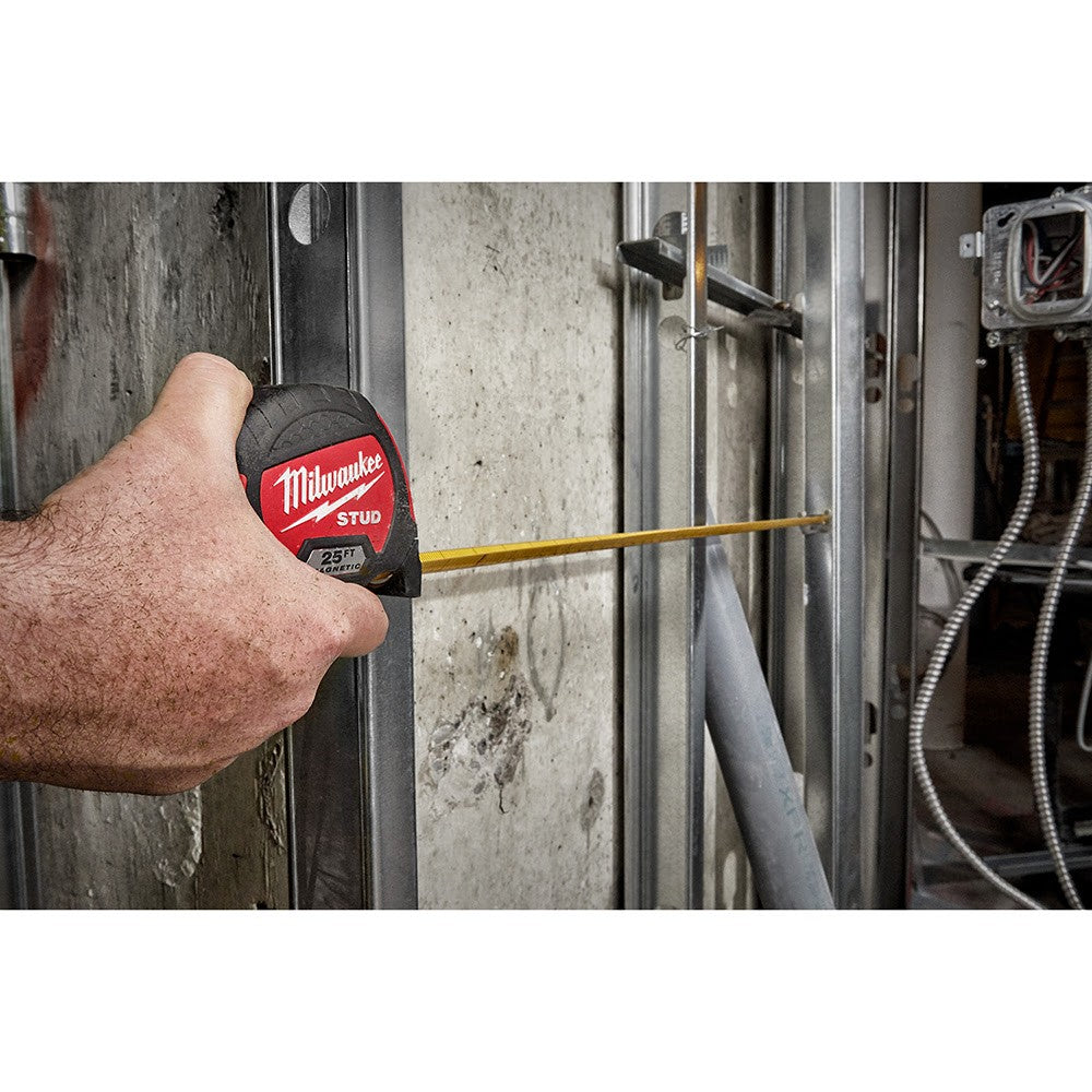 Milwaukee 48-22-9725M 25Ft Magnetic STUD™ Tape Measure