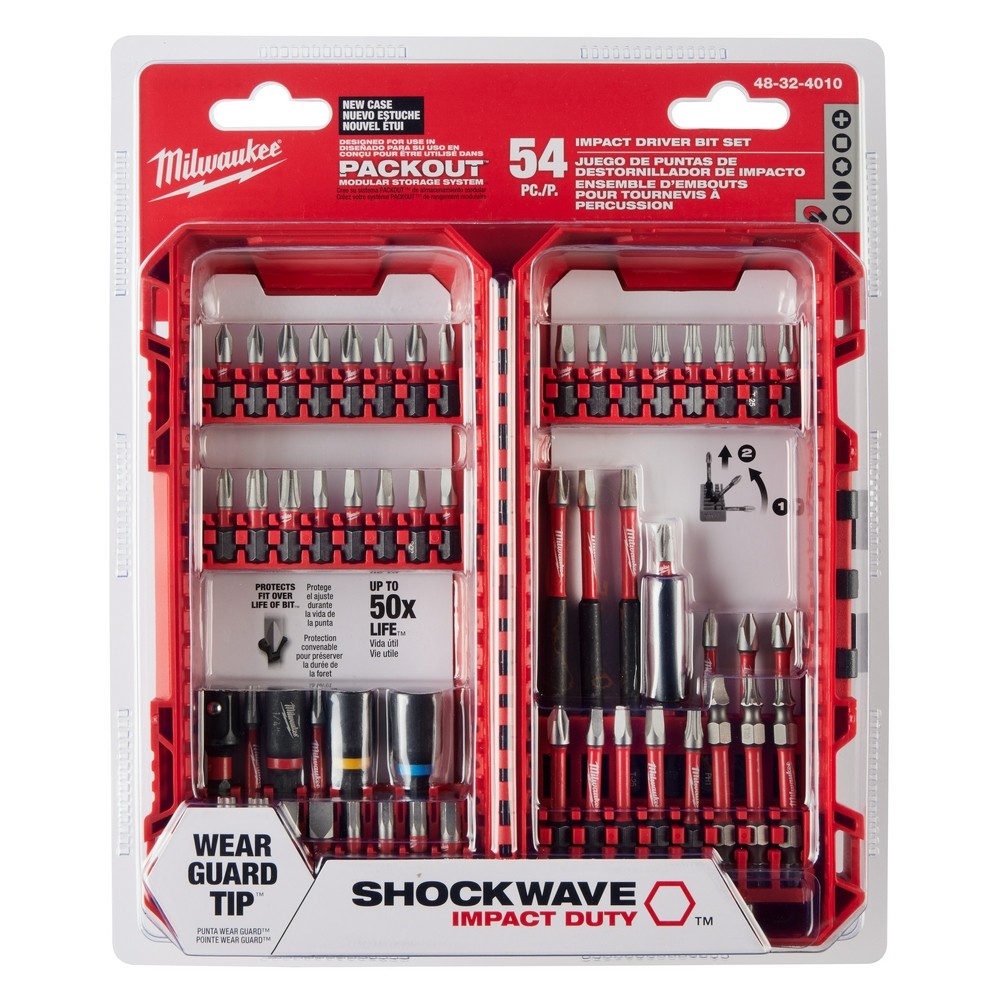 Milwaukee 48-32-4010 SHOCKWAVE Impact Duty Driver Bit Set - 54Pc