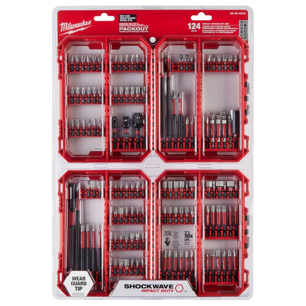 Milwaukee 48-32-4034 SHOCKWAVE Impact Duty Driver Bit Set - 124PC