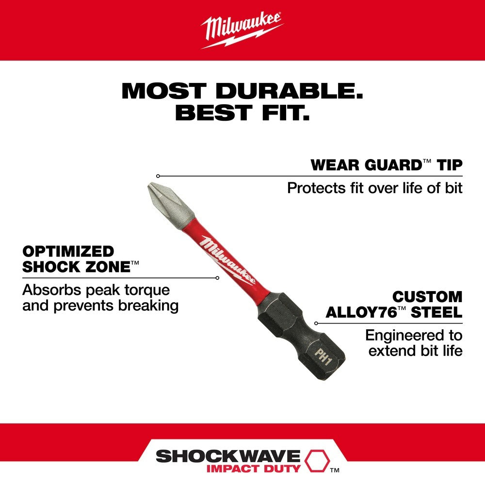 Milwaukee 48-32-4482 Shockwave 2 Power Bit Torx T10