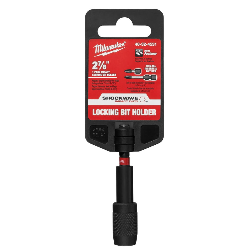 Milwaukee 48-32-4531 Shockwave 2-7/8 Impact Locking Bit Holder