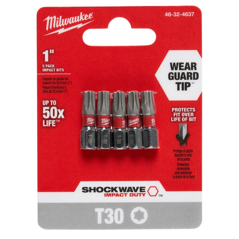 Milwaukee 48-32-4637 Shockwave 1 T30 5Pk