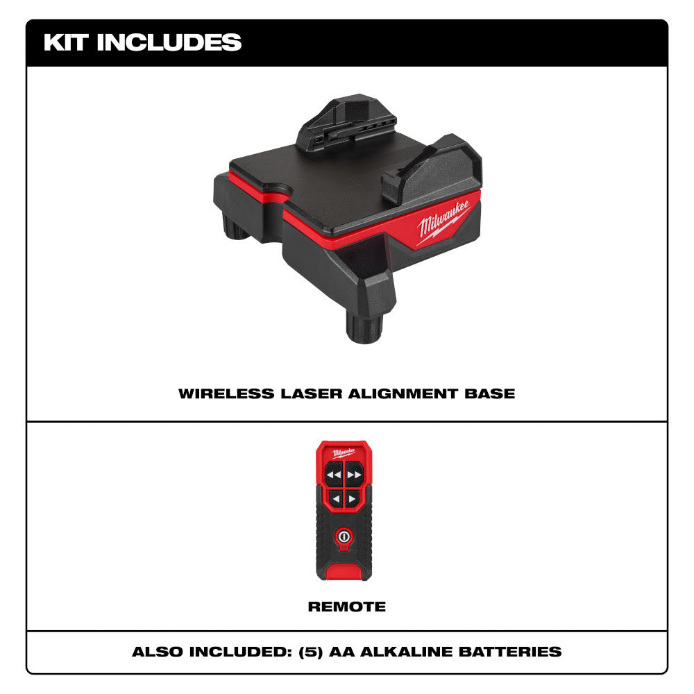 Milwaukee 48-35-1314 Wireless Laser Alignment Base w/ Remote