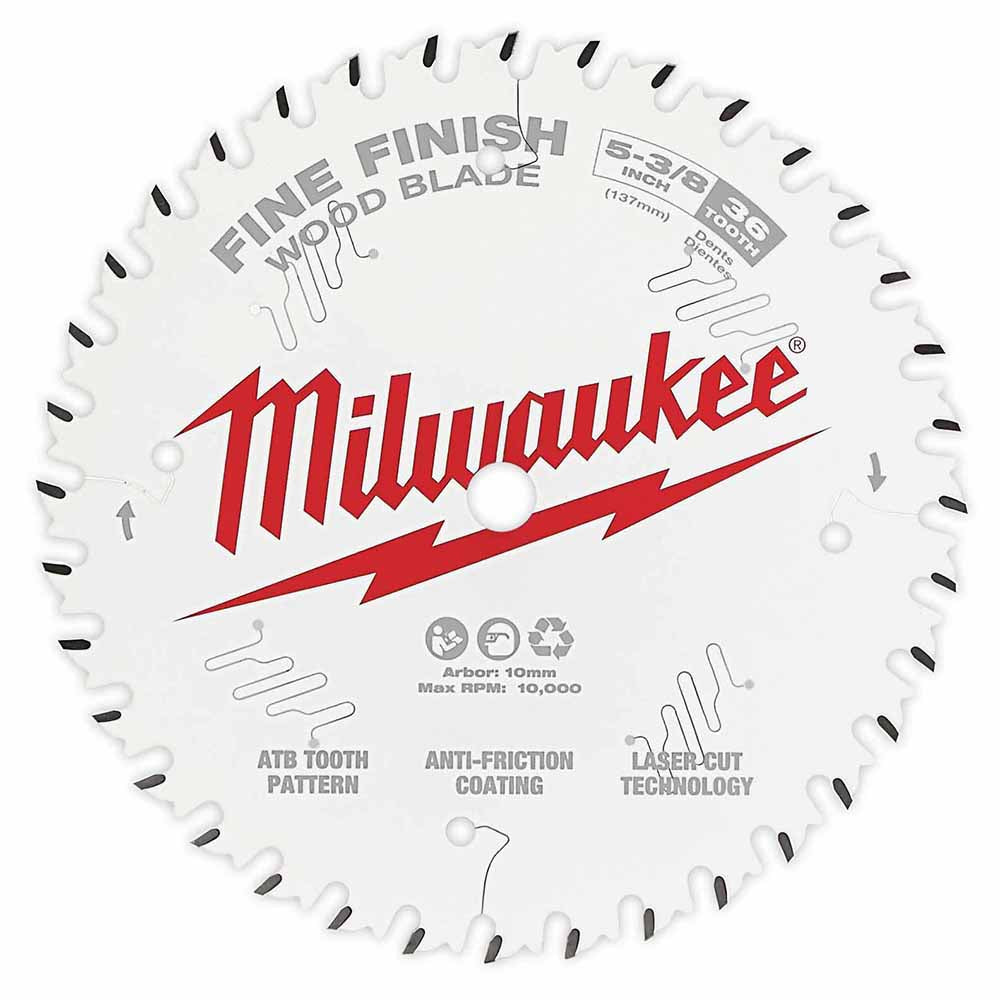 Milwaukee 48-40-0524 5-3/8 36T Fine Finish Circular Saw Blade