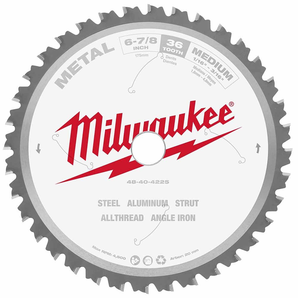 Milwaukee 48-40-4225 6-7/8 36T Metal CSB, 20MM