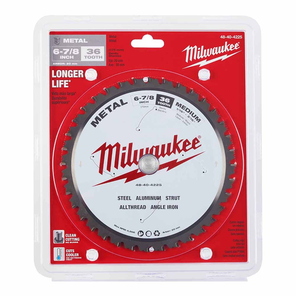 Milwaukee 48-40-4225 6-7/8 36T Metal CSB, 20MM