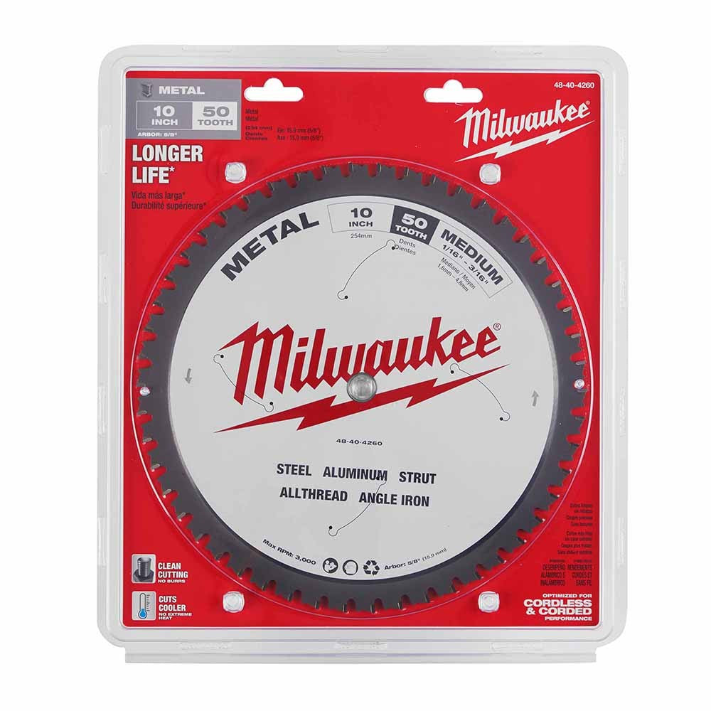 Milwaukee 48-40-4260 10 50T Metal CSB, 5/8