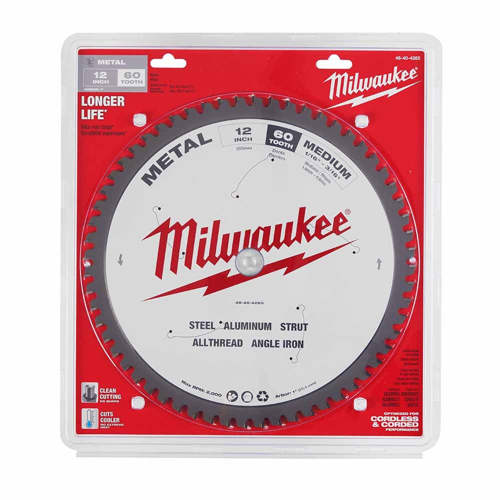 Milwaukee 48-40-4265 12 60T Metal CSB, 1