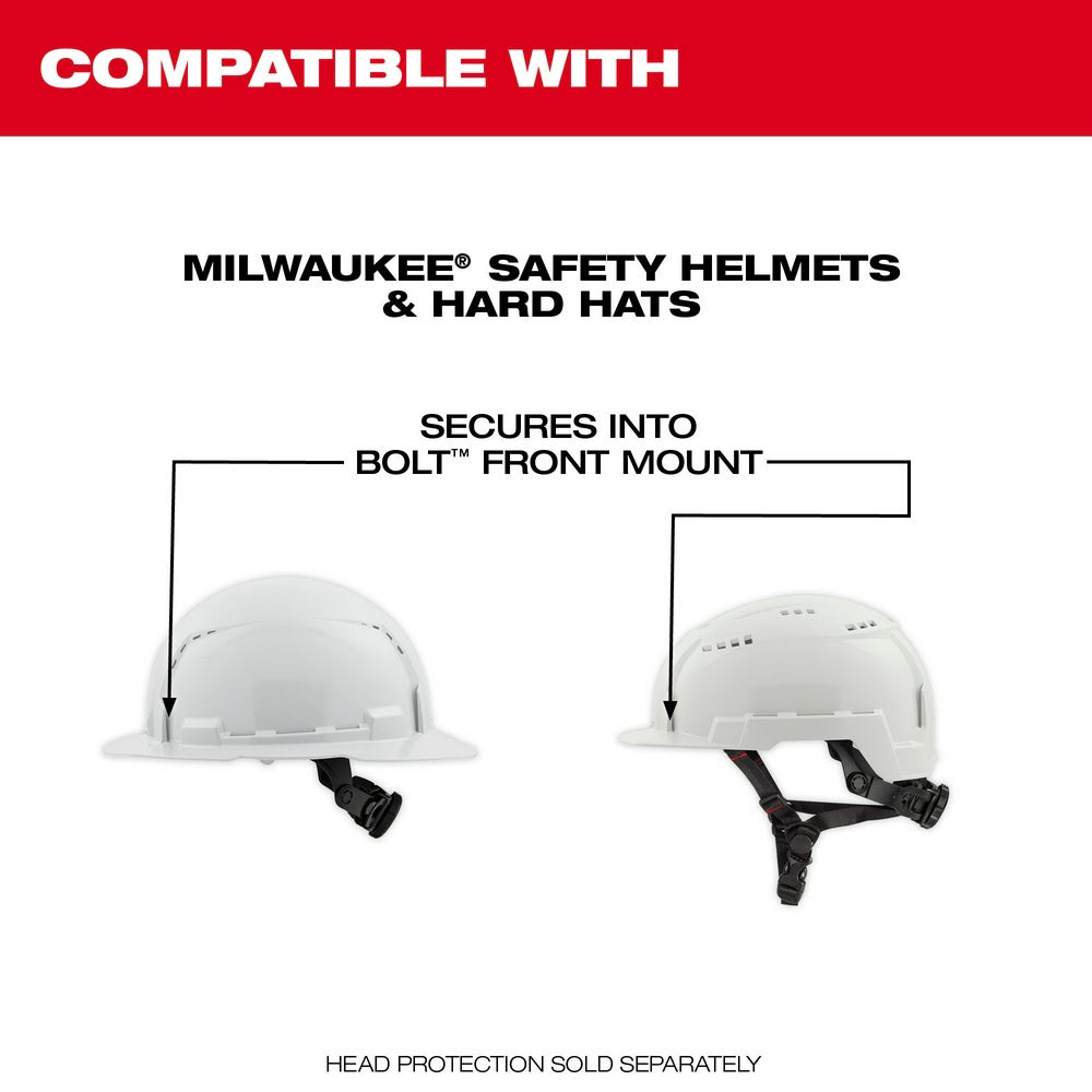 Milwaukee 48-73-1410 BOLT Eye Visor - Clear Dual Coat Lens (Compatible with Milwaukee Safety Helmets & Hard Hats)