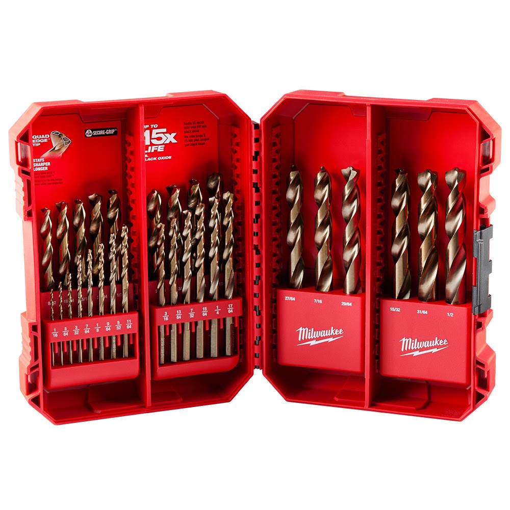 Milwaukee 48-89-2332 29-Piece Cobalt Red Helix Drill Bit Set