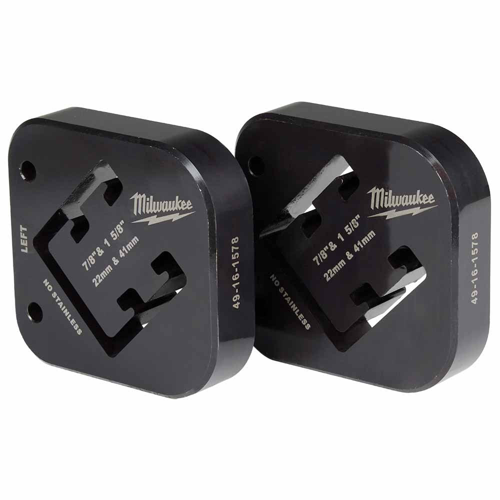 Milwaukee 49-16-1578 7/8 & 1-5/8 x 1-5/8 Combination Strut Shearing Dies