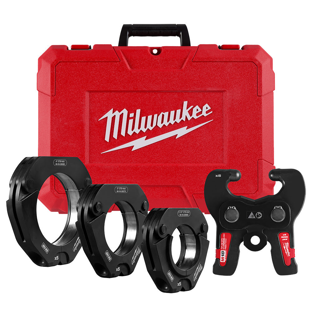 Milwaukee 49-16-2690X 2-1/2 - 4 CTS-V Pivoting Press Ring Kit for M18 FORCE LOGIC Press Tools