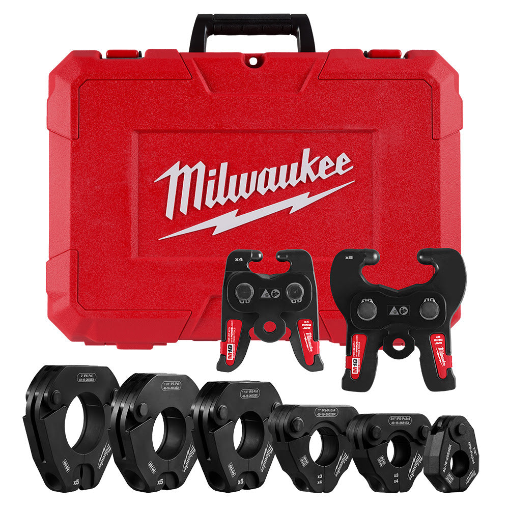 Milwaukee 49-16-2697X 1/2 - 2 IPS-P Pivoting Press Ring Kit for M18 FORCE LOGIC Press Tools