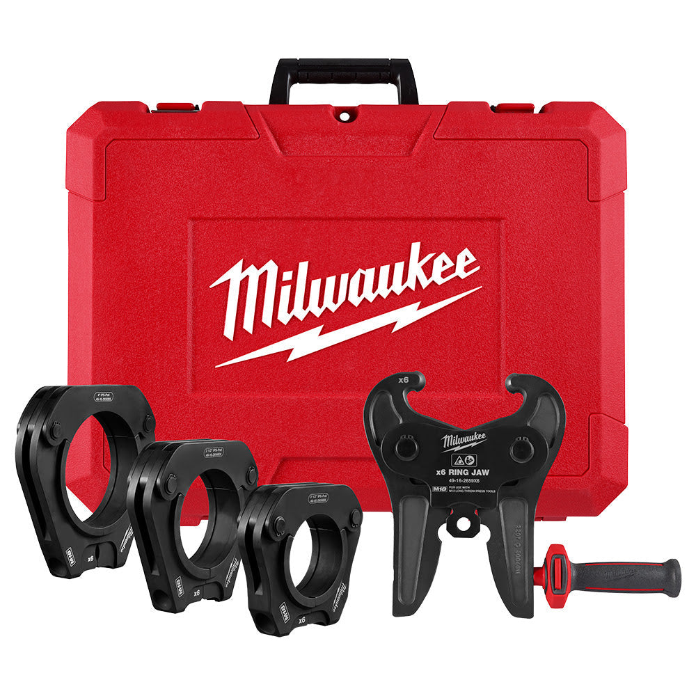 Milwaukee 49-16-2698X 2-1/2- 4 IPS-P Pivoting Press Ring Kit for M18 FORCE LOGIC Throw Press Tool
