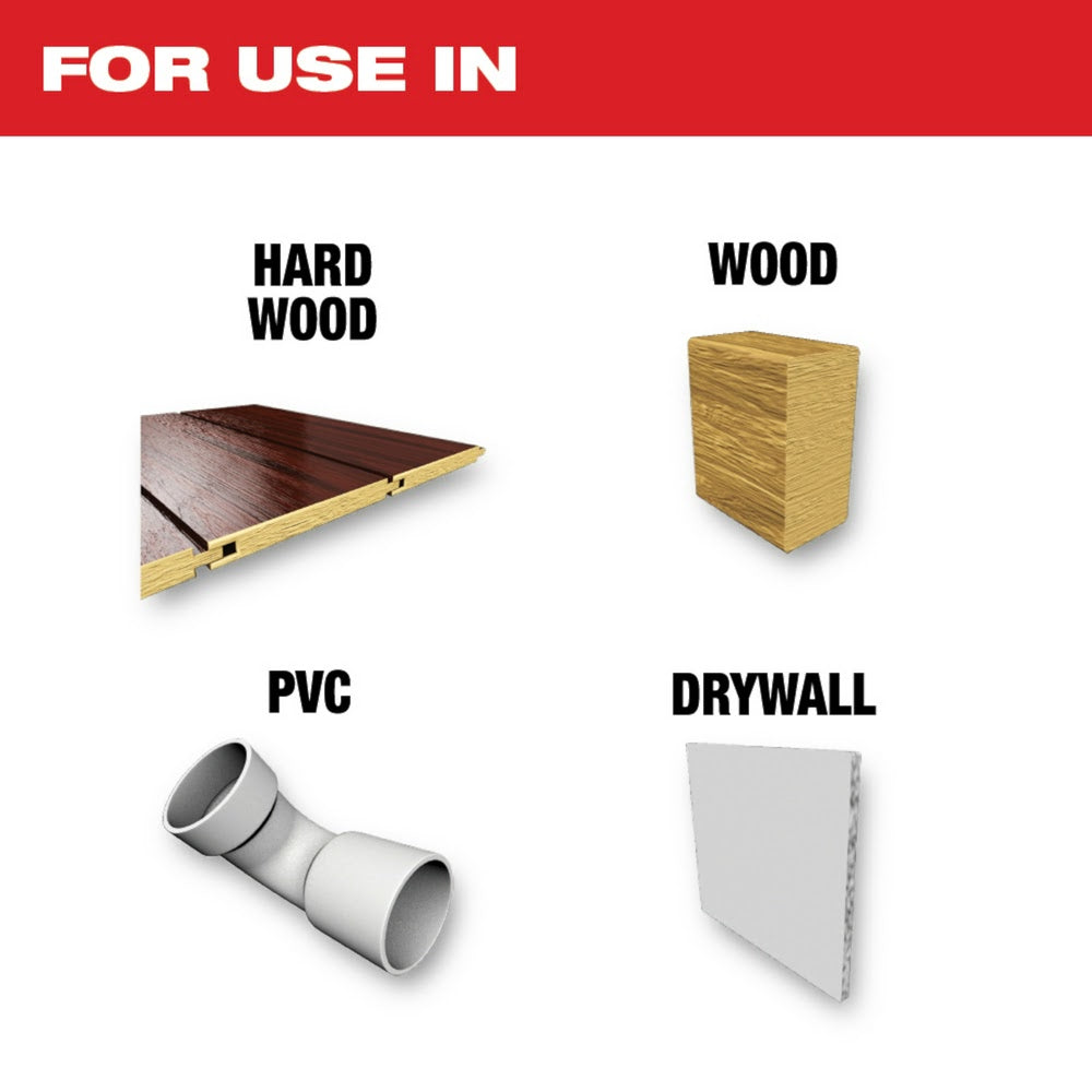 Milwaukee 49-25-1131 Milwaukee® OPEN-LOK™ 1-3/8 HCS JAPANESE TOOTH PRO-CURVE™ HARDWOOD BLADE 1PK