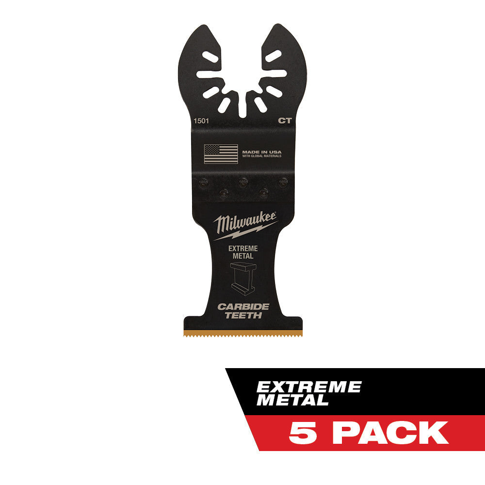Milwaukee 49-25-1505 Milwaukee® OPEN-LOK™ 1-3/8 TITANIUM ENHANCED CARBIDE TEETH METAL BLADE 5PK