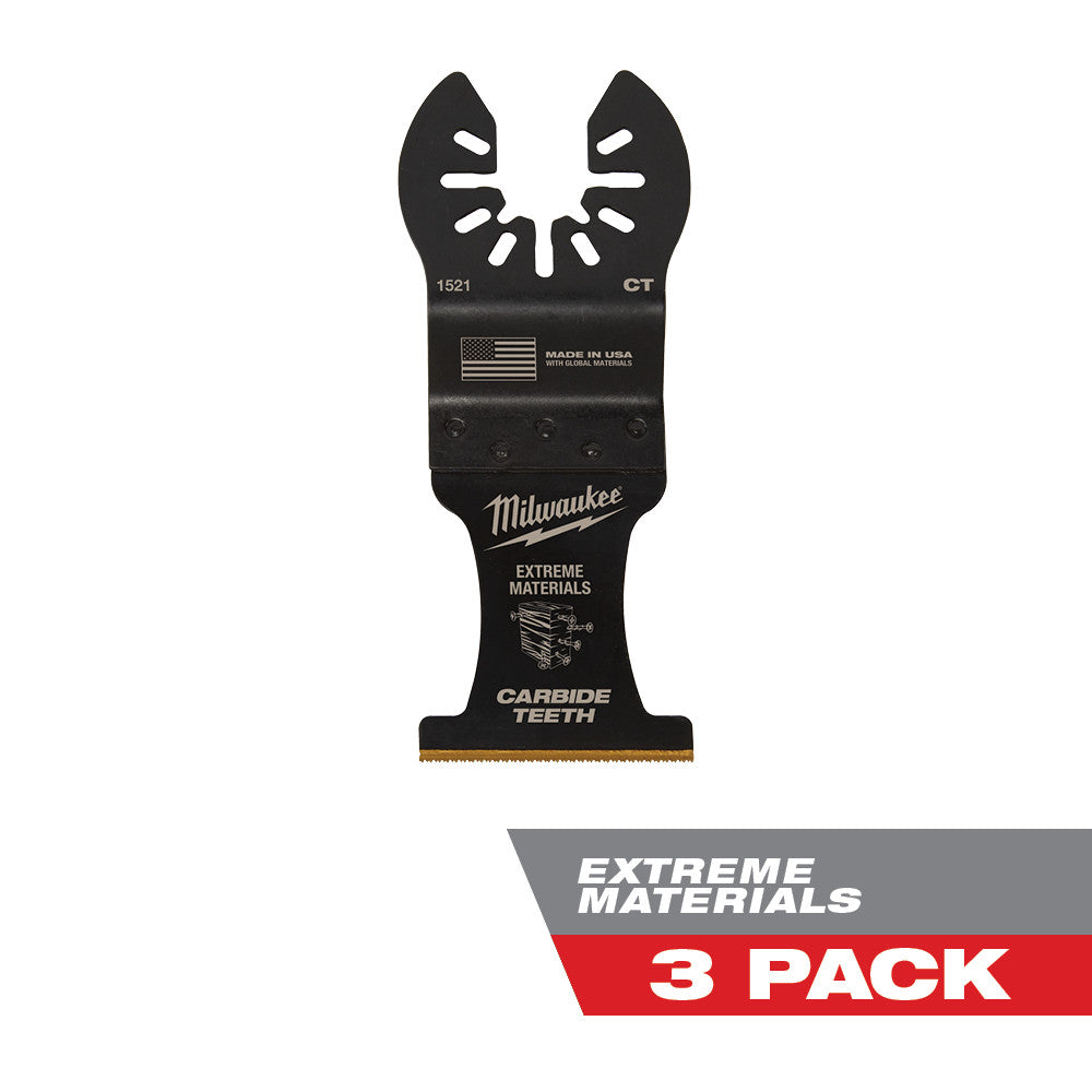 Milwaukee 49-25-1523 Milwaukee® OPEN-LOK™ 1-3/8 TITANIUM ENHANCED Carbide Teeth Multi-Material Blade (3Pk)