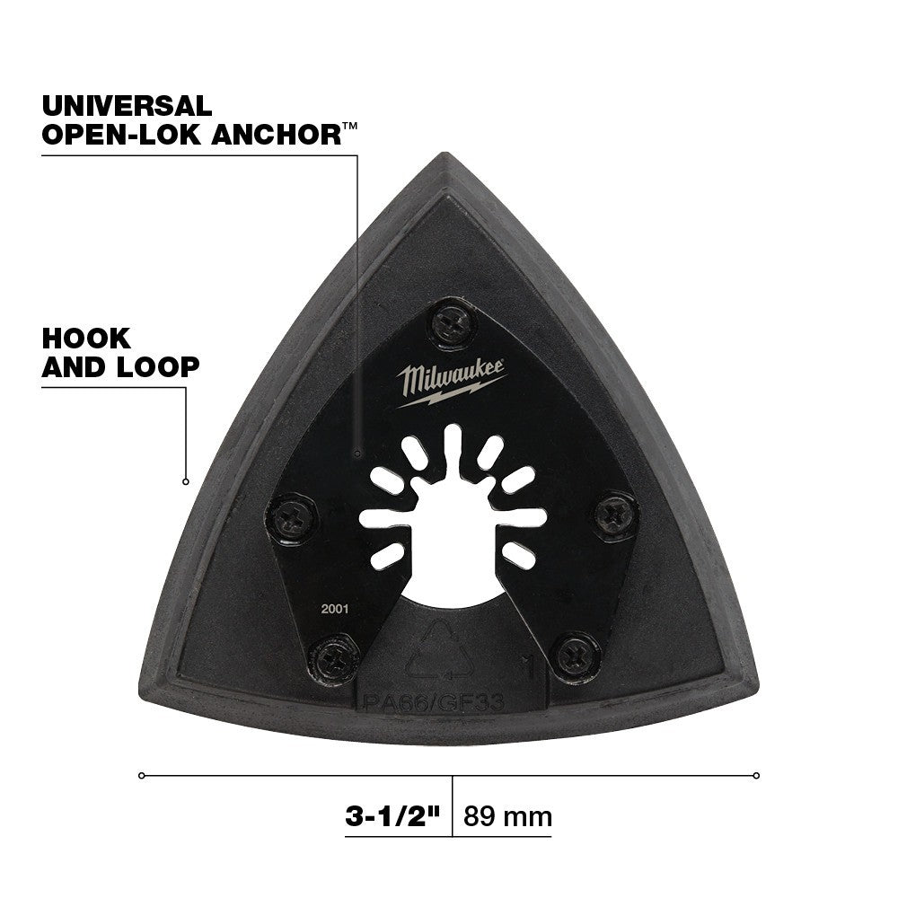 Milwaukee 49-25-2001 Milwaukee® OPEN-LOK™ 3-1/2 TRIANGLE SANDING PAD 1PK