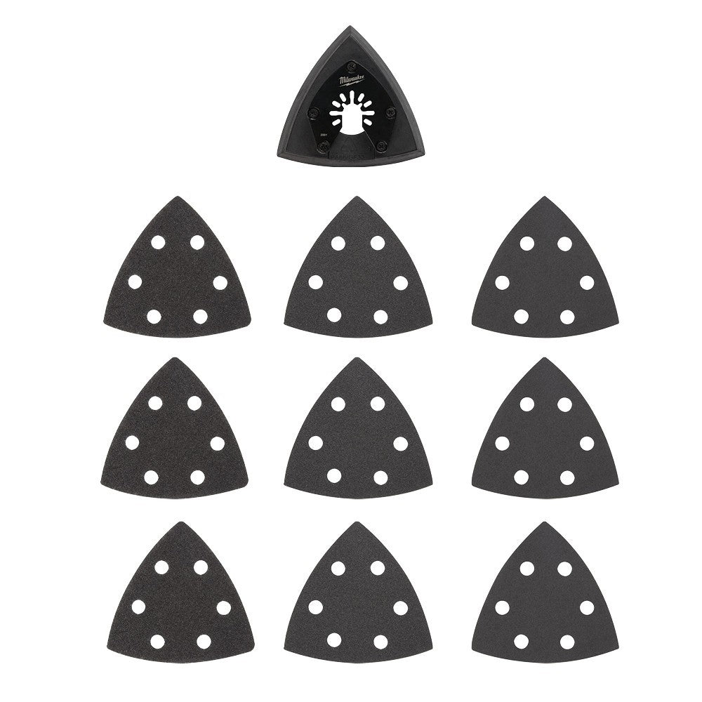 Milwaukee 49-25-2009 Milwaukee® OPEN-LOK™ 3-1/2 SANDING PAD & PAPER VAR SET