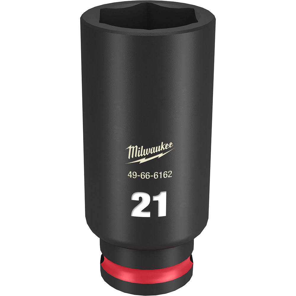Milwaukee 49-66-6162 SHOCKWAVE Impact Duty™ 3/8Drive 21MM Deep 6 Point Socket