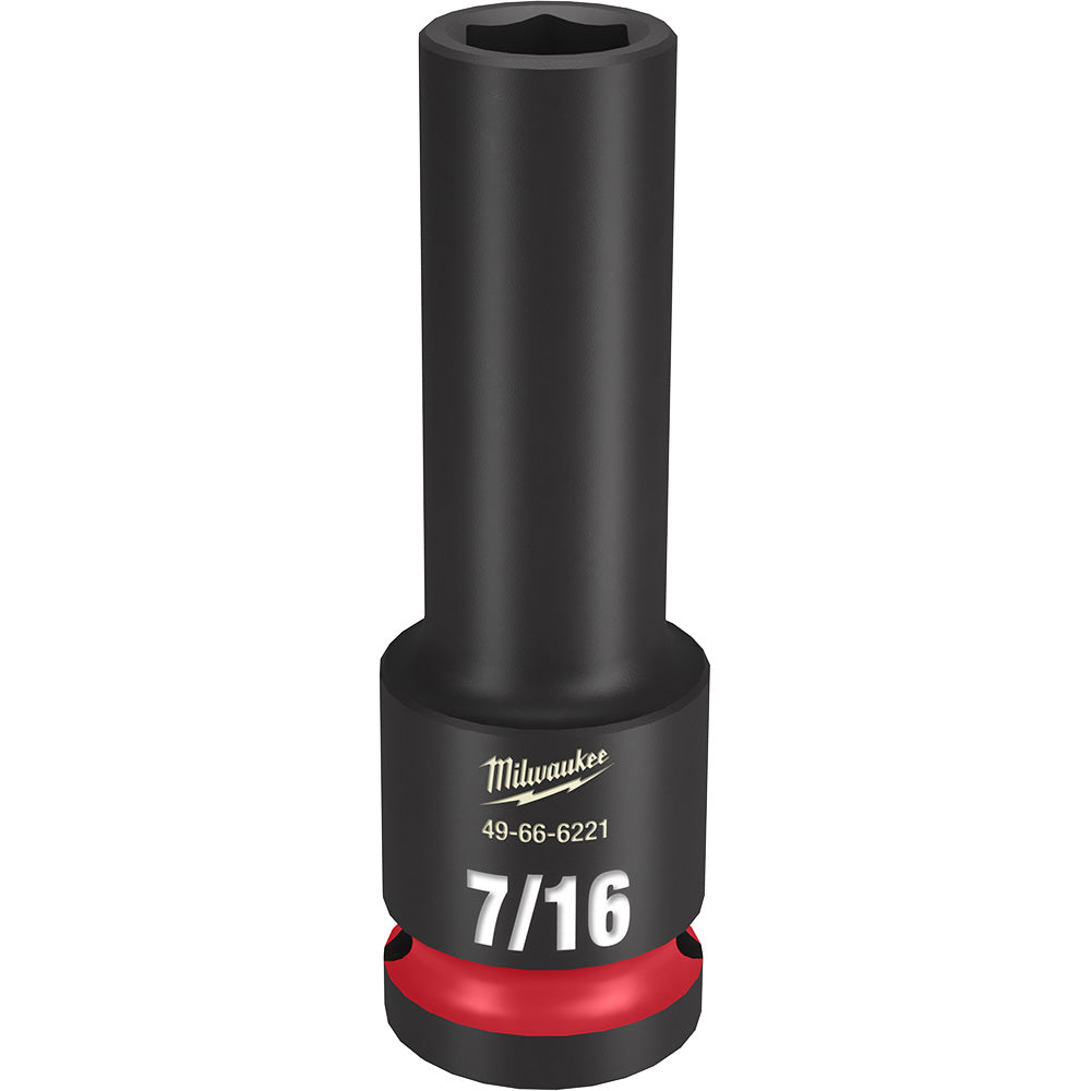 Milwaukee 49-66-6221 SHOCKWAVE Impact Duty™ 1/2Drive 7/16 Deep 6 Point Socket