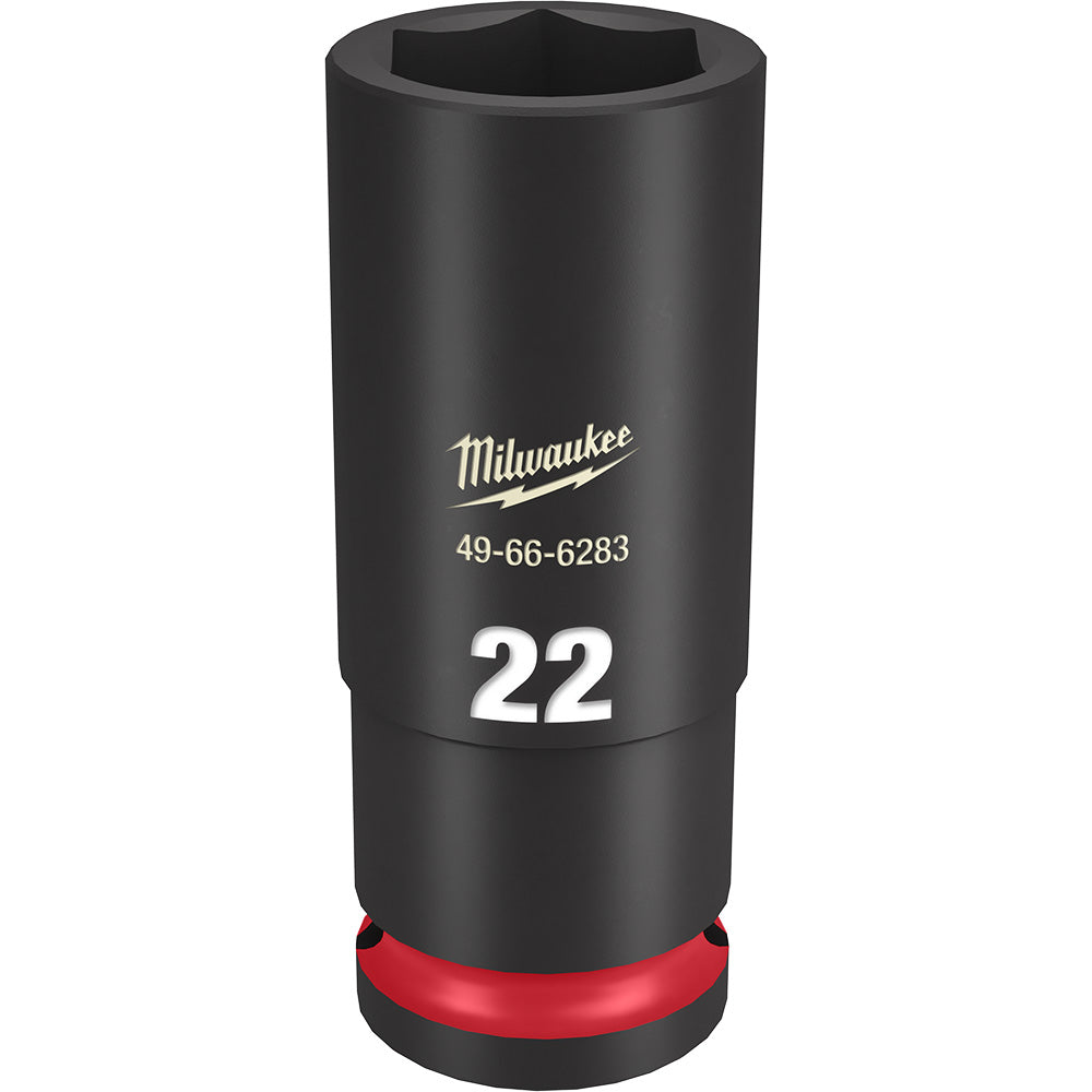 Milwaukee 49-66-6283 SHOCKWAVE Impact Duty™ 1/2Drive 22MM Deep 6 Point Socket