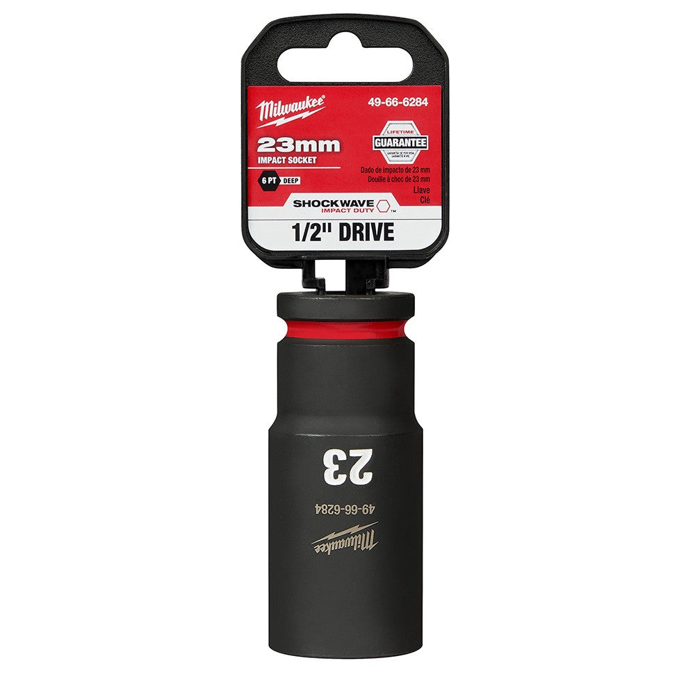Milwaukee 49-66-6284 SHOCKWAVE Impact Duty™ 1/2Drive 23MM Deep 6 Point Socket