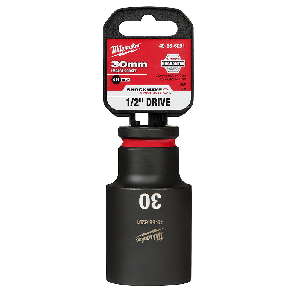 Milwaukee 49-66-6291 SHOCKWAVE Impact Duty™ 1/2Drive 30MM Deep 6 Point Socket