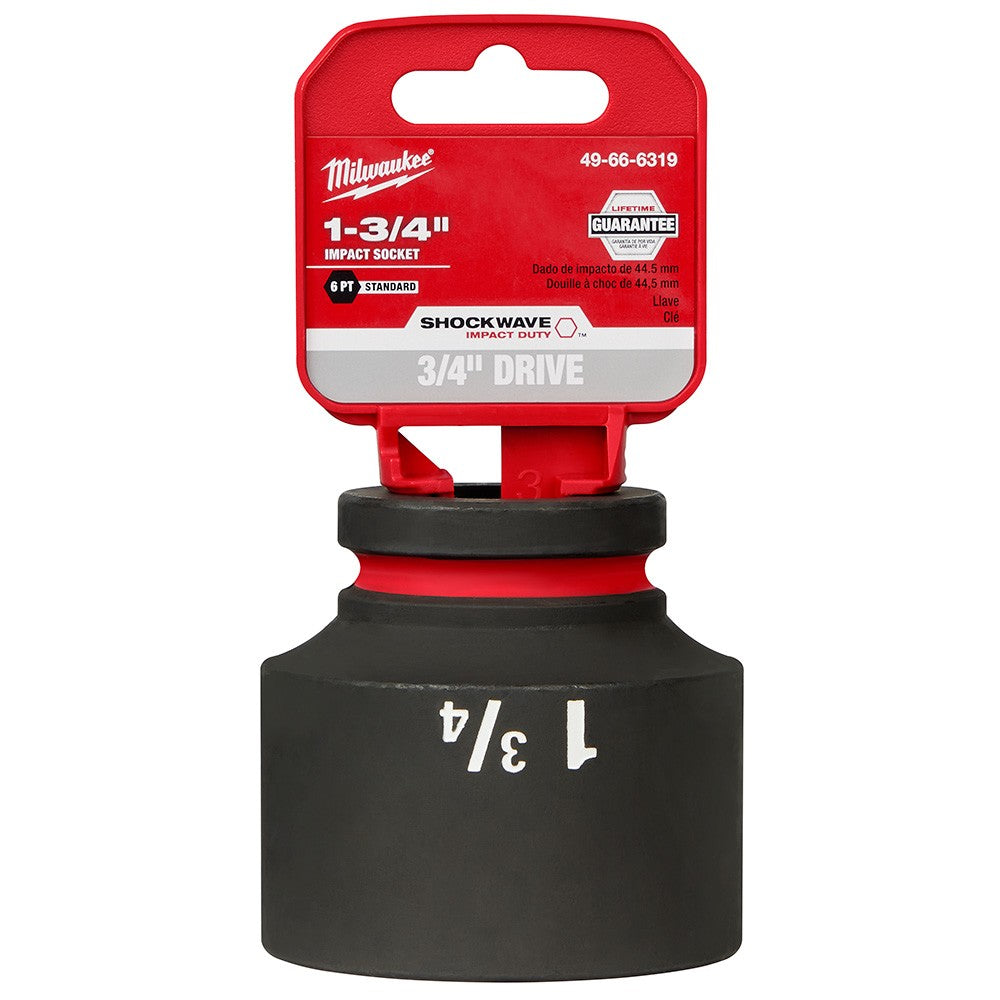Milwaukee 49-66-6319 SHOCKWAVE Impact Duty™ 3/4Drive 1-3/4 Standard 6 Point Socket