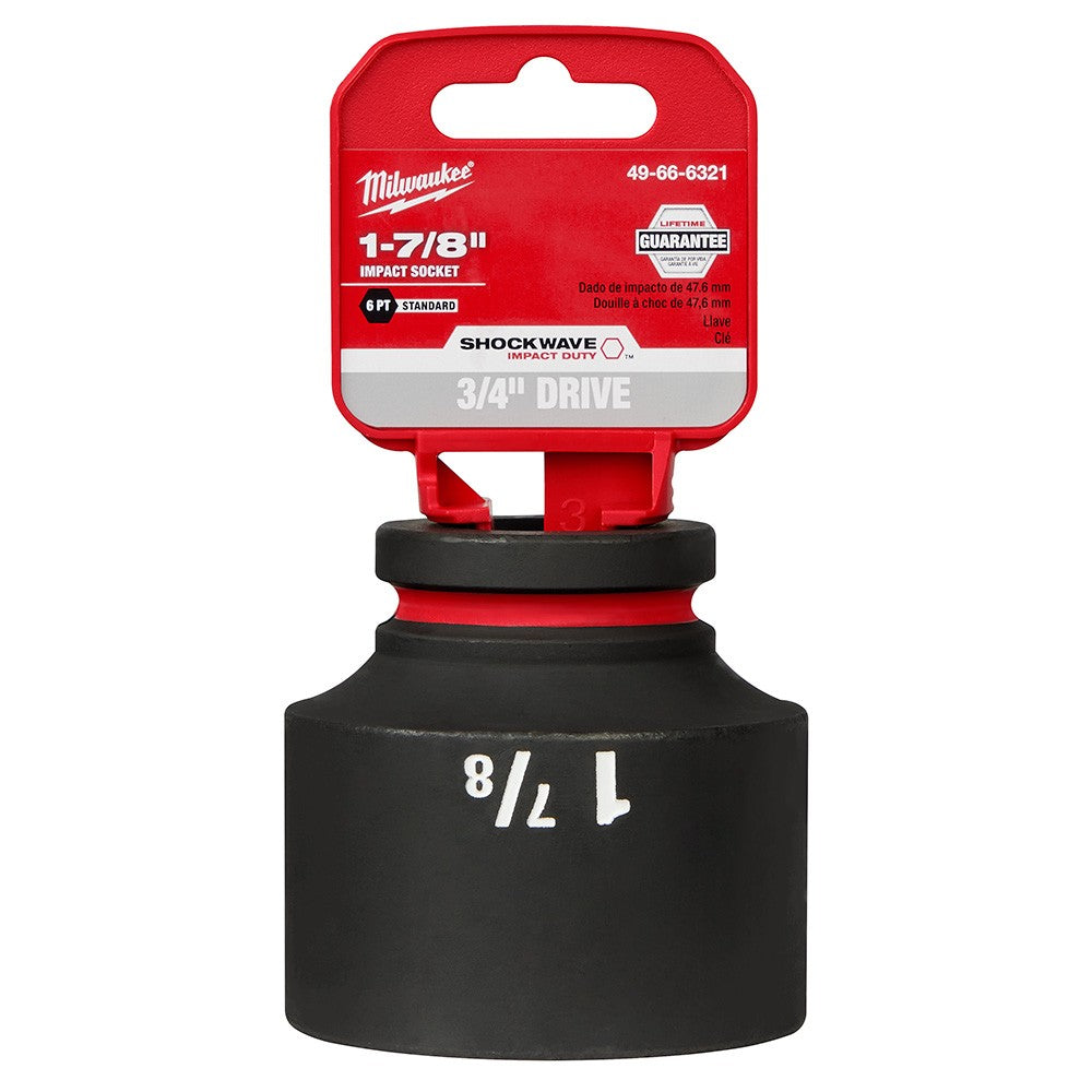 Milwaukee 49-66-6321 SHOCKWAVE Impact Duty™ 3/4Drive 1-7/8 Standard 6 Point Socket