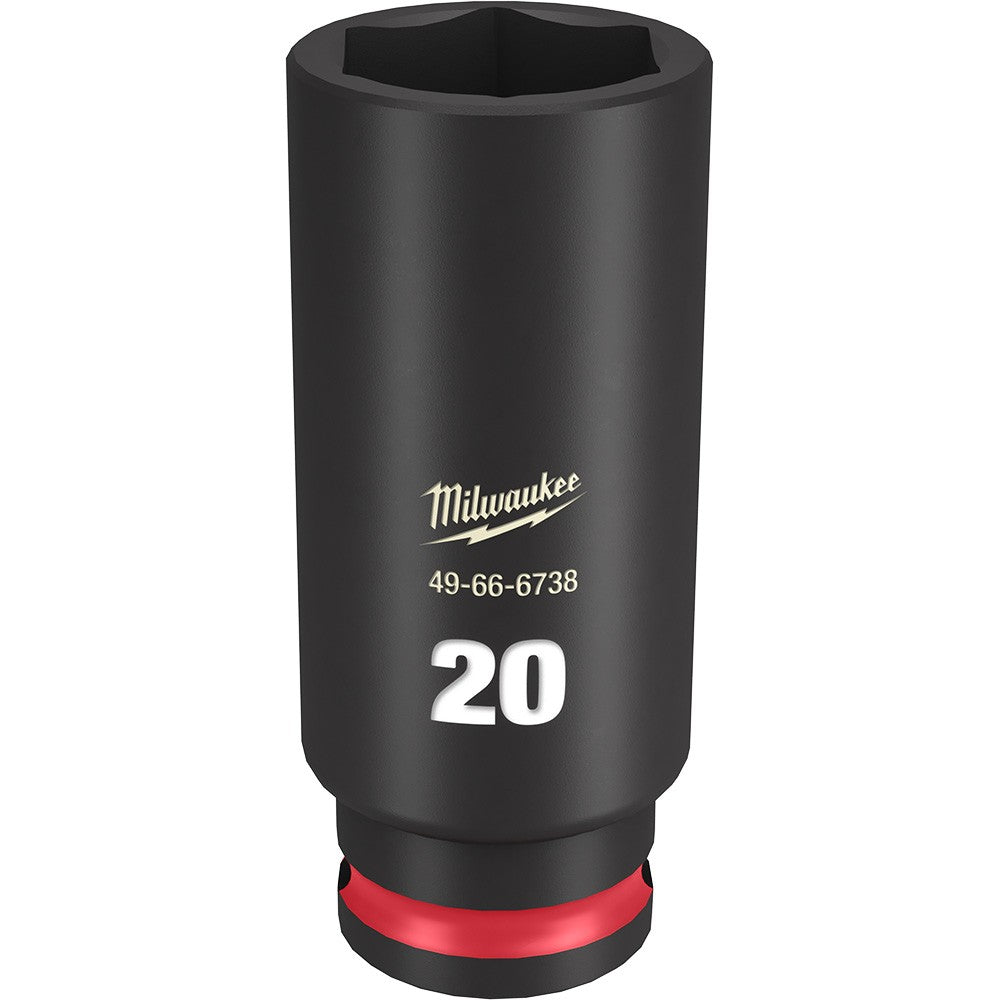 Milwaukee 49-66-6738 SHOCKWAVE Impact Duty™ 3/8Drive 20MM Deep 6 Point Socket