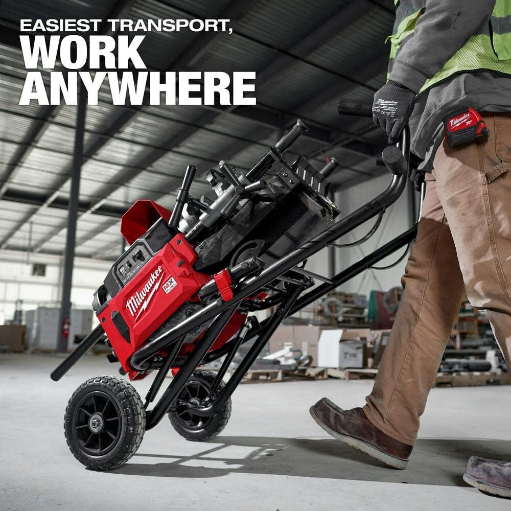 Milwaukee MXF512-2XC MX FUEL 1/8 - 2 Pipe Threading Machine Kit w/ Two Batteries and Charger