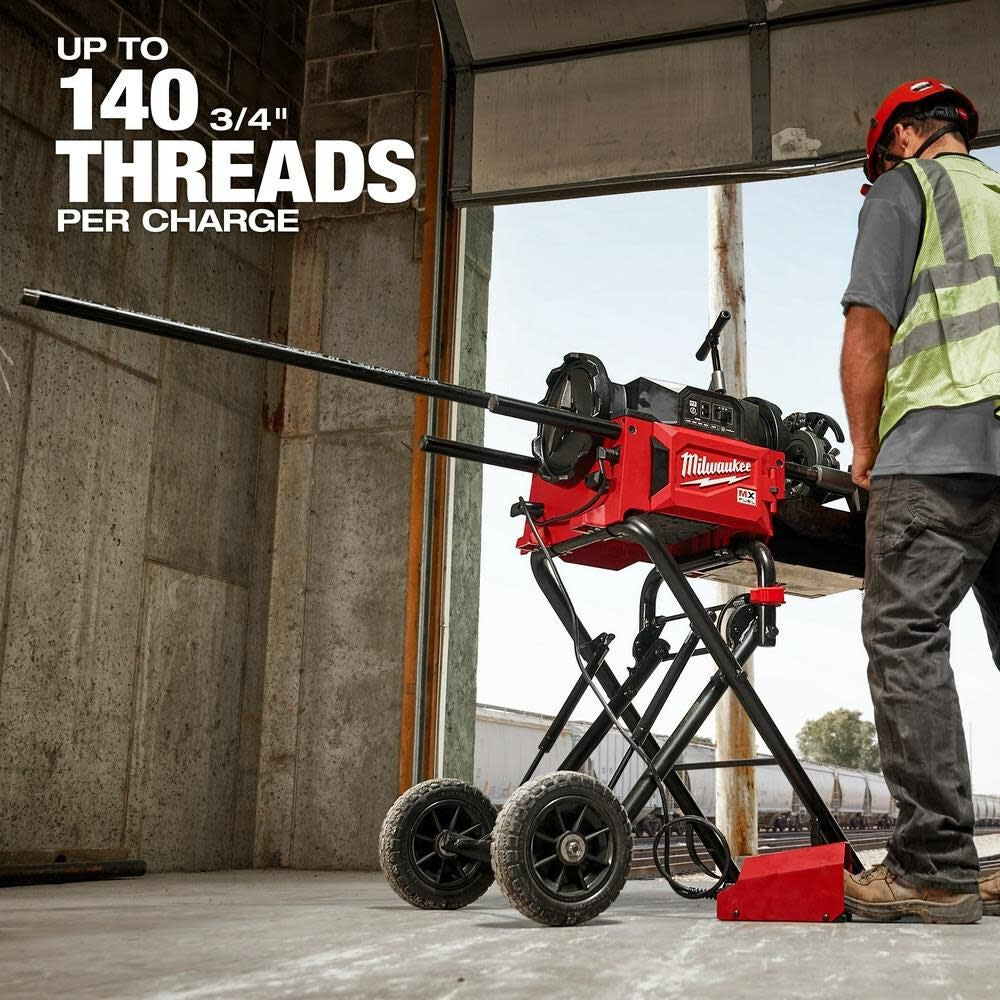 Milwaukee MXF512-2XC MX FUEL 1/8 - 2 Pipe Threading Machine Kit w/ Two Batteries and Charger