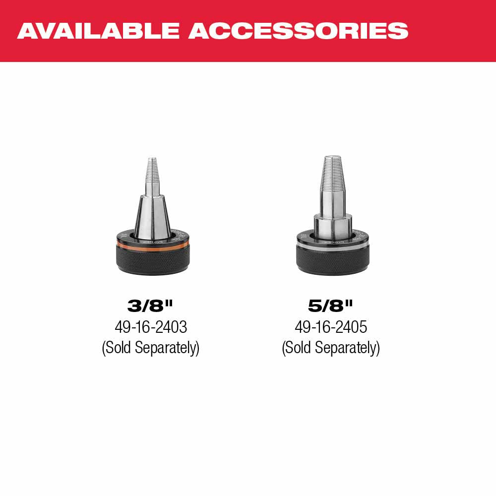 Milwaukee 2432-22 M12 ProPEX Expansion Tool Kit With 1/2, 3/4, 1 Heads