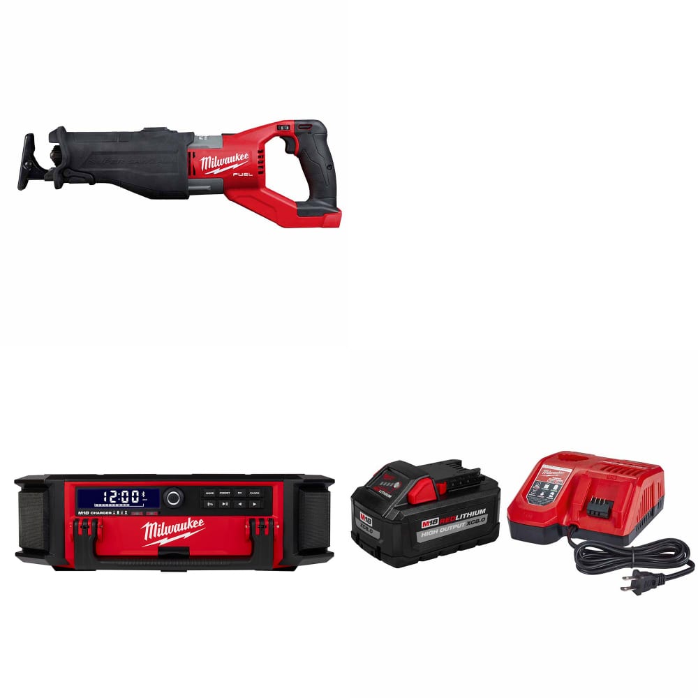 Milwaukee 2722-20 M18 FUEL SAWZALL W/ M18 Radio + Charger & FREE Starter Kit