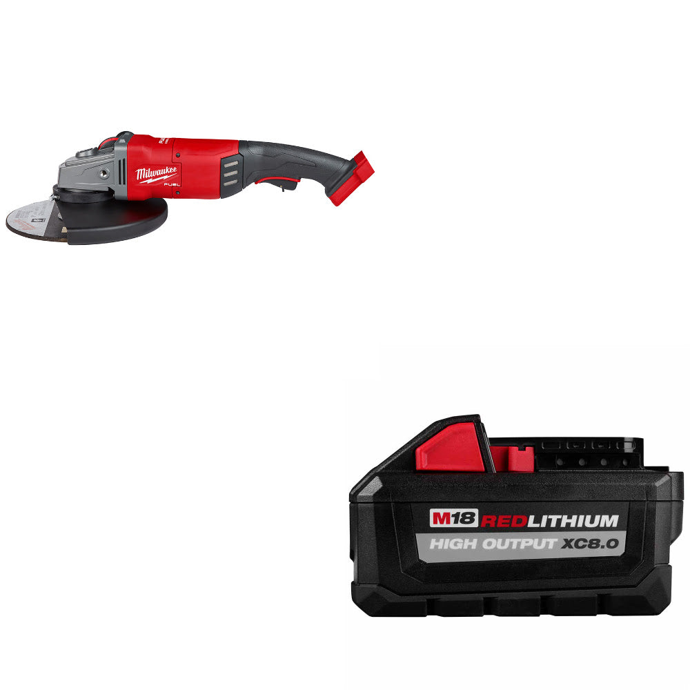 Milwaukee 2785-20 M18 FUEL 7 / 9 Grinder W/ FREE 48-11-1880 M18 XC8.0 BATTERY