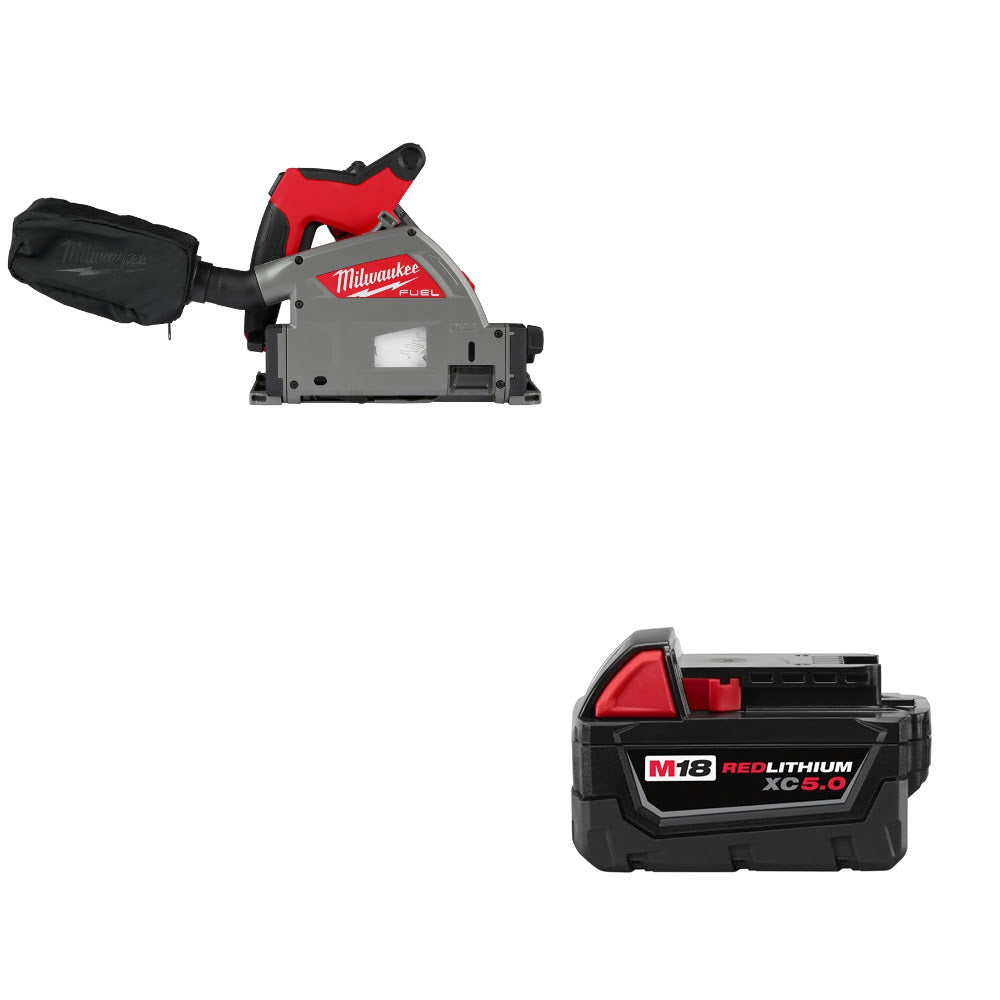 Milwaukee 2831-20 M18 FUEL 6-1/2 Track Saw W/ FREE 48-11-1850 M18 Battery Pack