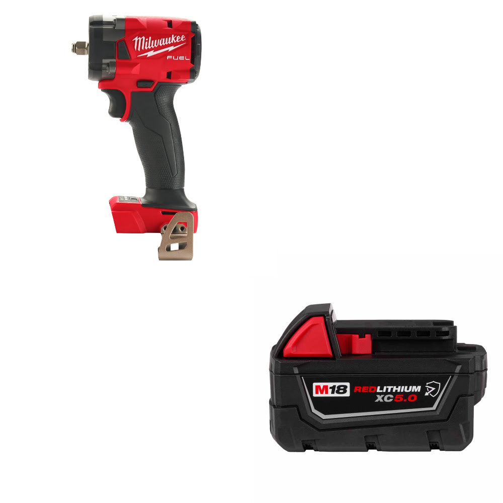 Milwaukee 2854-20 M18 FUEL 3/8 Impact Wrench W/ FREE 48-11-1850R M18 Battery