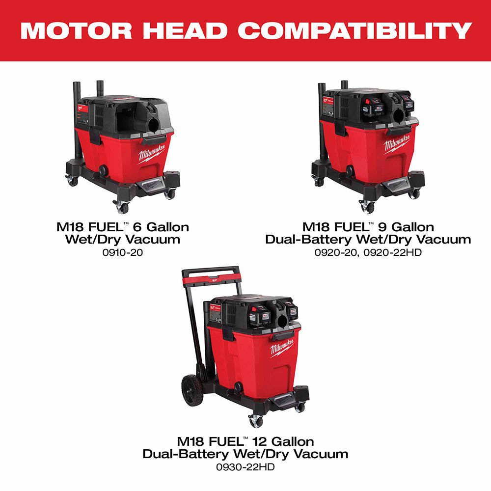 Milwaukee 0921-20 M18 FUEL Dual Battery Wet/Dry Vacuum Motor Head