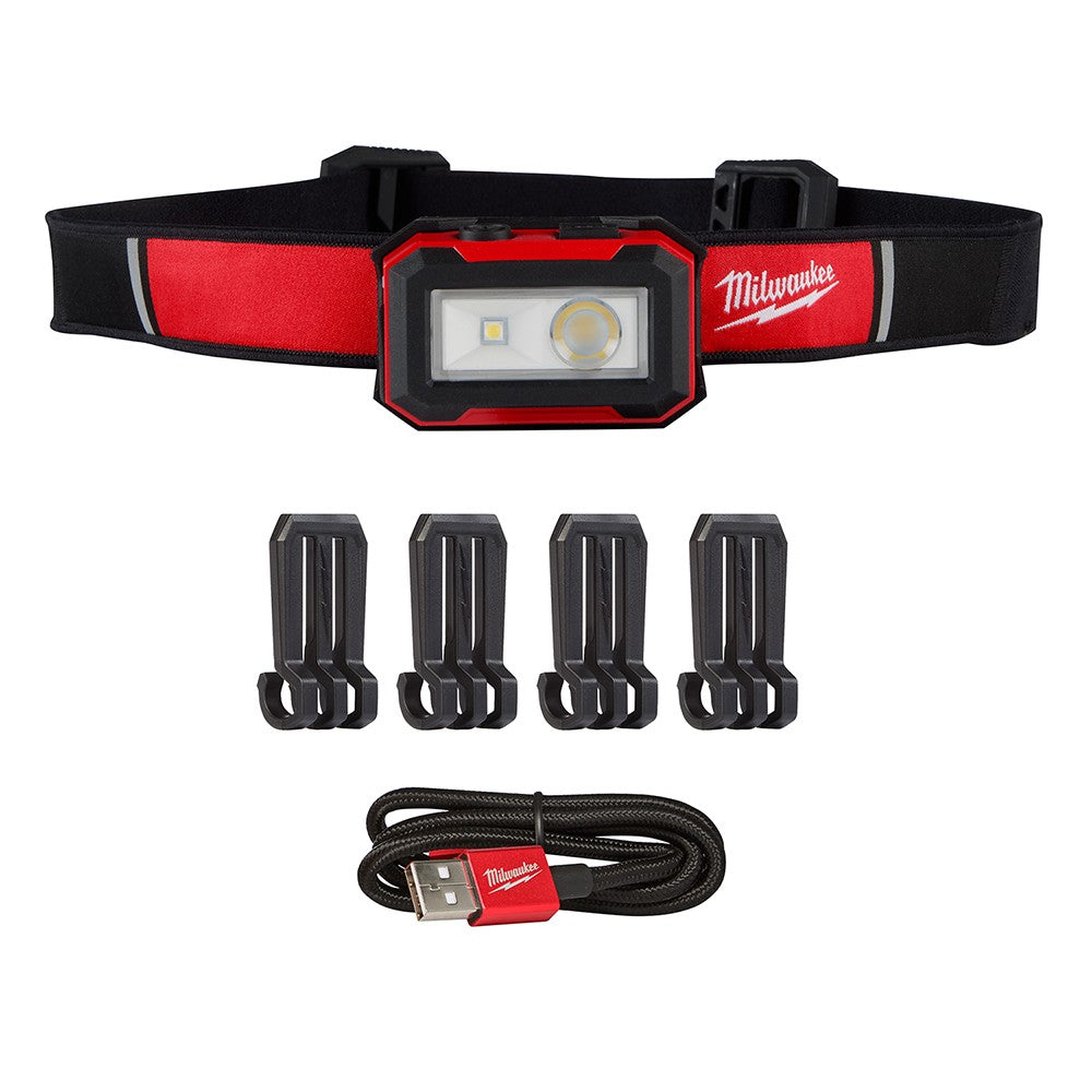 Milwaukee 2012R Rechargeable  Magnetic Headlamp with Task Light