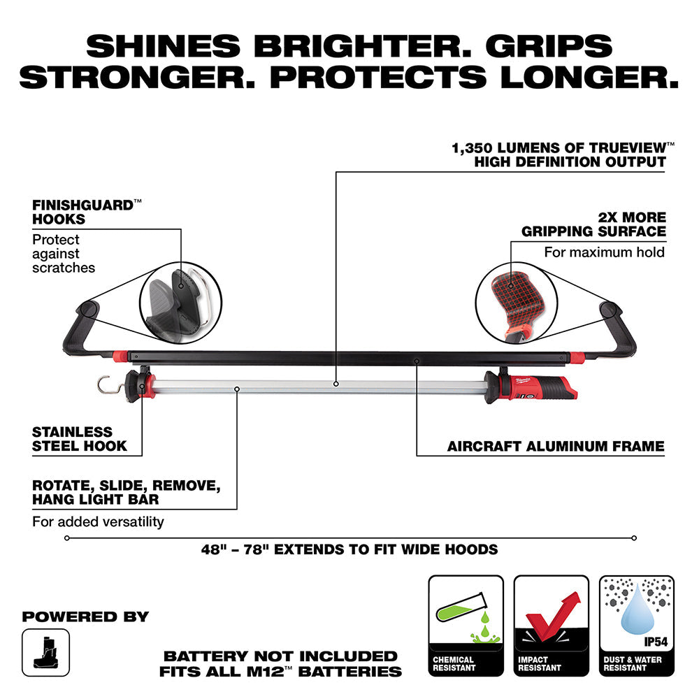 Milwaukee 2125-20 M12™ LED Underhood Light Bare Tool