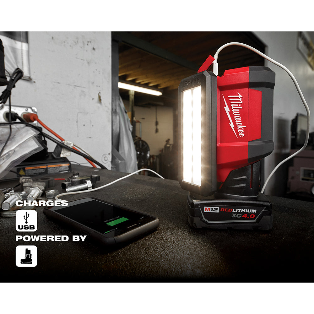 Milwaukee 2367-20 M12™ ROVER™ Service & Repair Flood Light w/ USB Charging